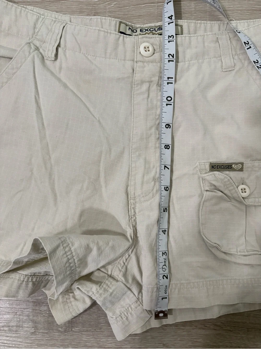 Women's Cream Casual Utility Shorts